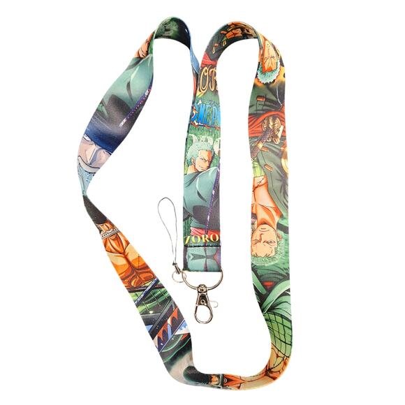 One Piece Roronoa Zoro Anime Lanyard | Roronoa Zoro Keychain Strap Otaku Gift - Picture 3 of 6